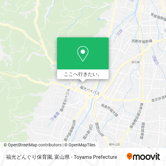 福光どんぐり保育園地図