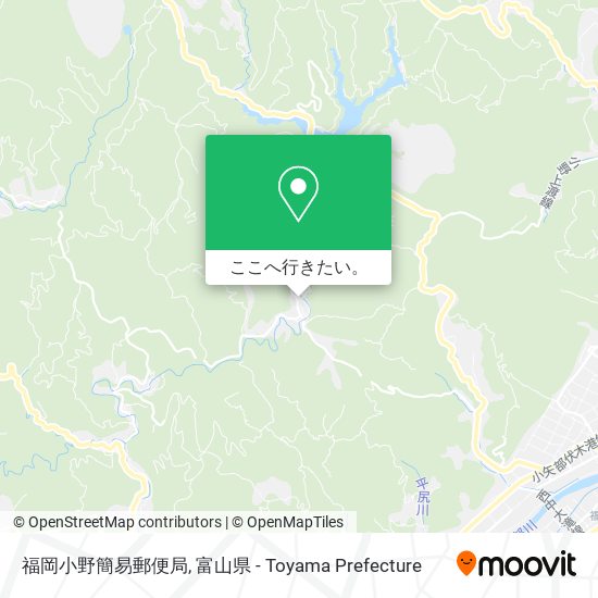 福岡小野簡易郵便局地図