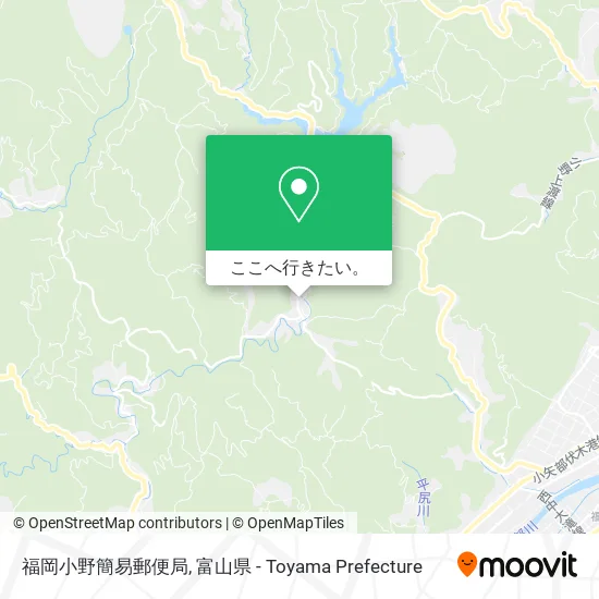 福岡小野簡易郵便局地図
