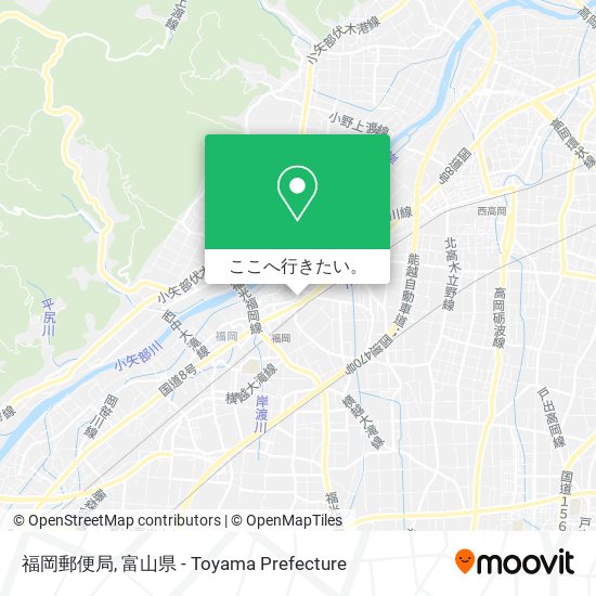 福岡郵便局地図