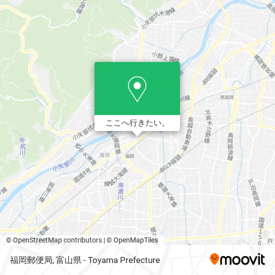 福岡郵便局地図