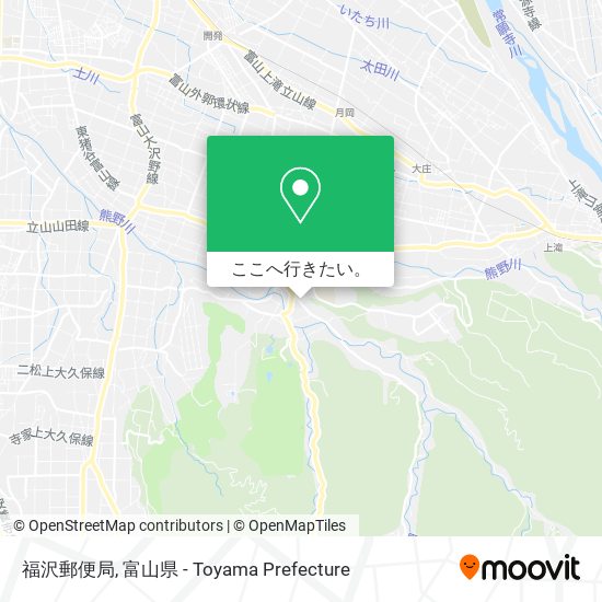 福沢郵便局地図