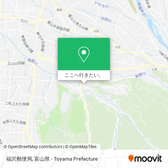福沢郵便局地図