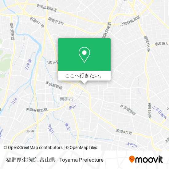 福野厚生病院地図
