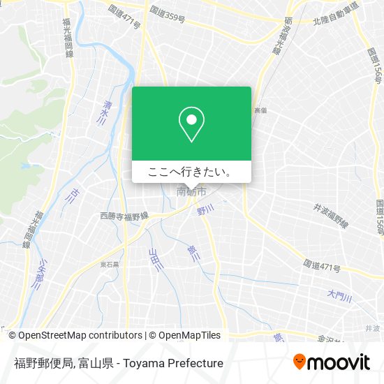 福野郵便局地図