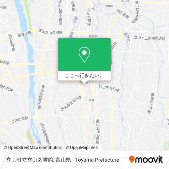 立山町立立山図書館地図