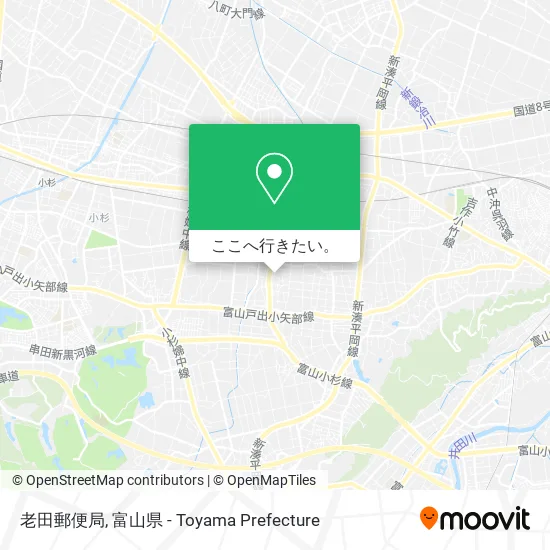 老田郵便局地図