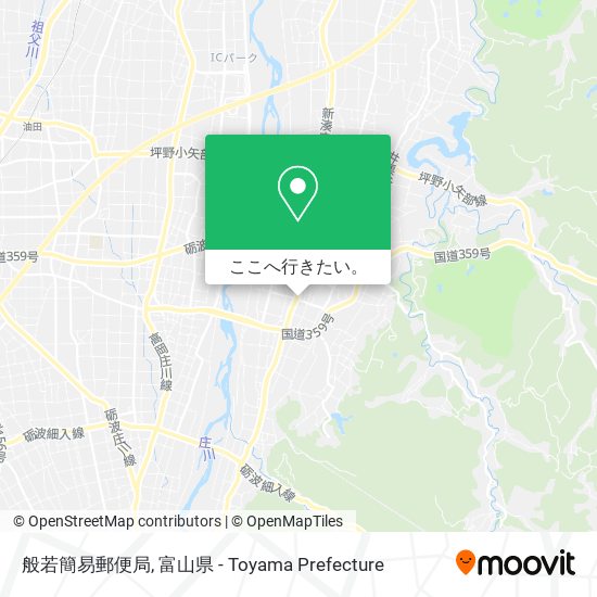 般若簡易郵便局地図
