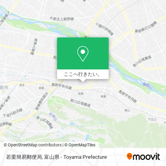 若栗簡易郵便局地図