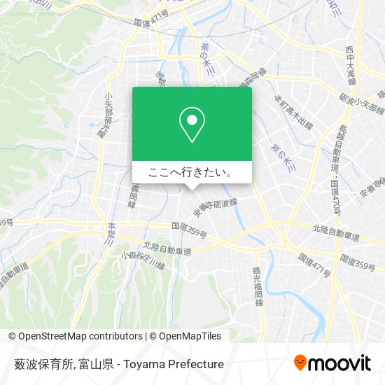 薮波保育所地図