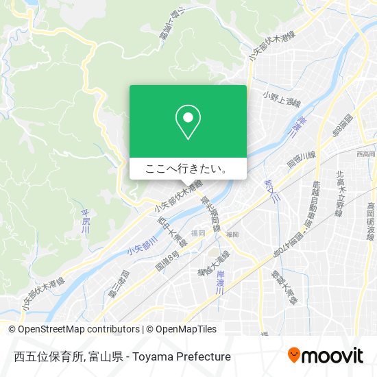 西五位保育所地図