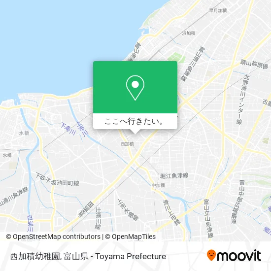 西加積幼稚園地図