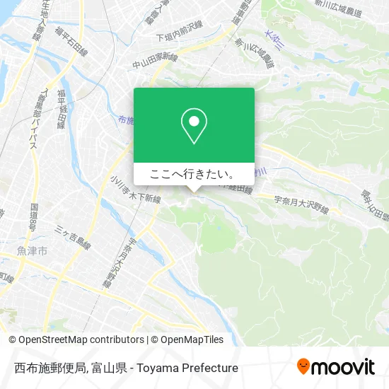 西布施郵便局地図