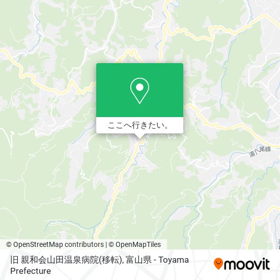 旧 親和会山田温泉病院(移転)地図