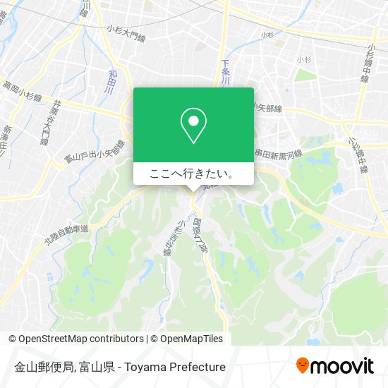 金山郵便局地図