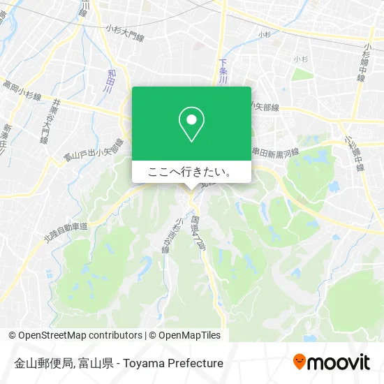 金山郵便局地図