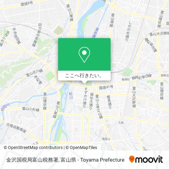 金沢国税局富山税務署地図