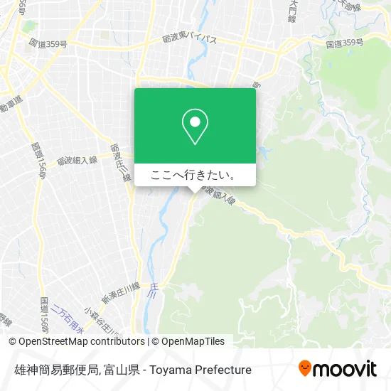 雄神簡易郵便局地図
