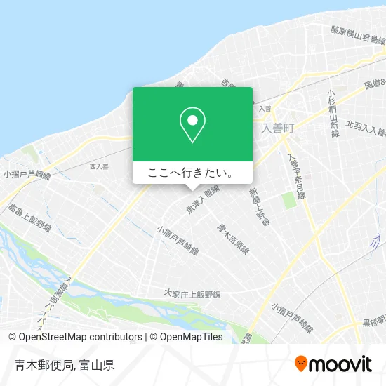 青木郵便局地図