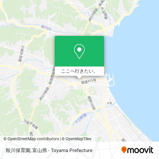 鞍川保育園地図