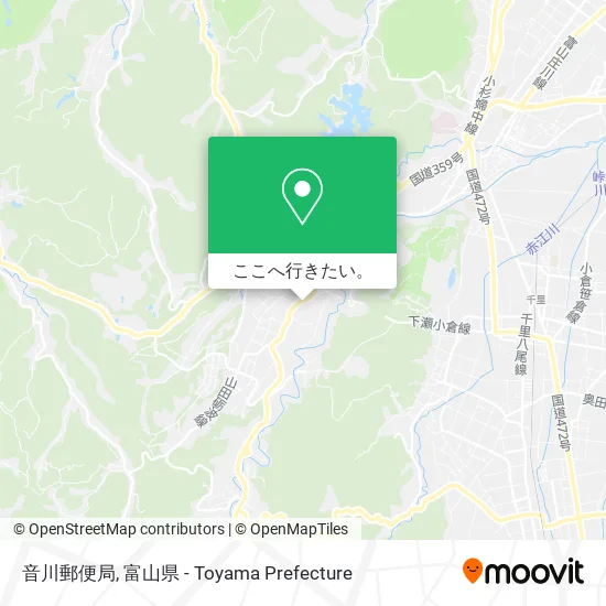 音川郵便局地図