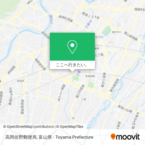 高岡佐野郵便局地図