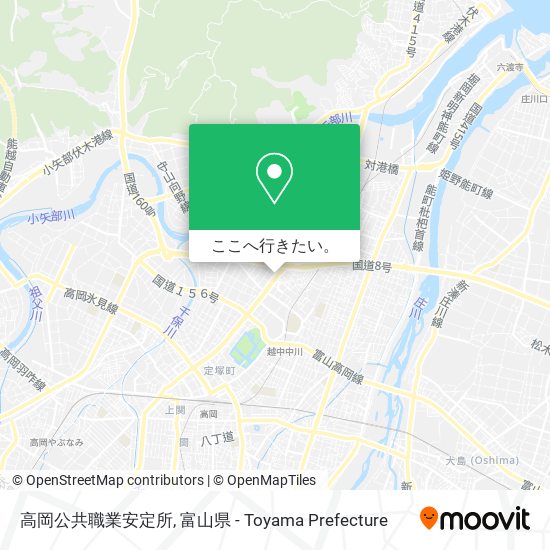 高岡公共職業安定所地図