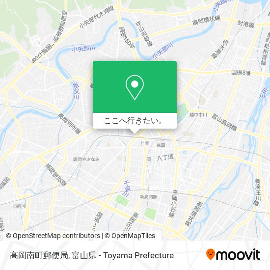 高岡南町郵便局地図