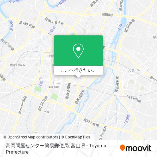 高岡問屋センター簡易郵便局地図