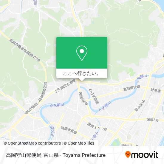 高岡守山郵便局地図