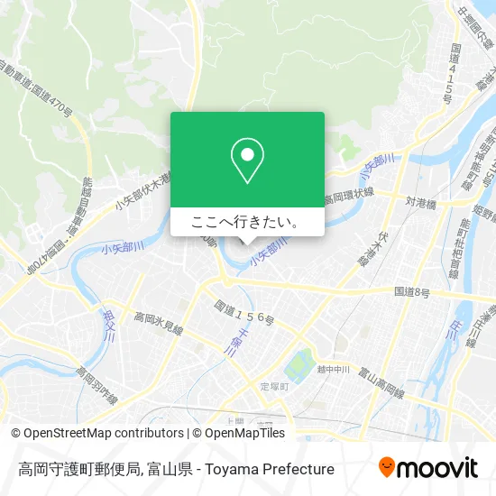 高岡守護町郵便局地図