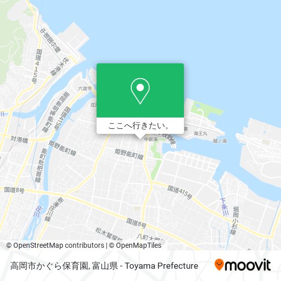 高岡市かぐら保育園地図