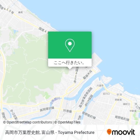 高岡市万葉歴史館地図