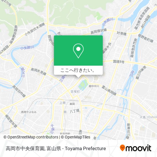 高岡市中央保育園地図