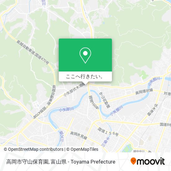 高岡市守山保育園地図
