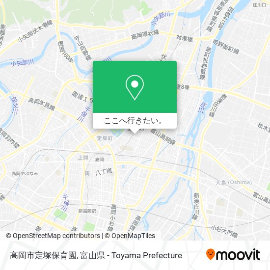 高岡市定塚保育園地図