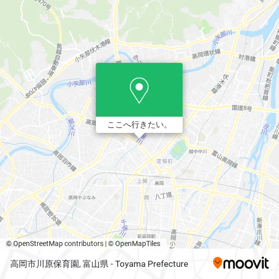 高岡市川原保育園地図