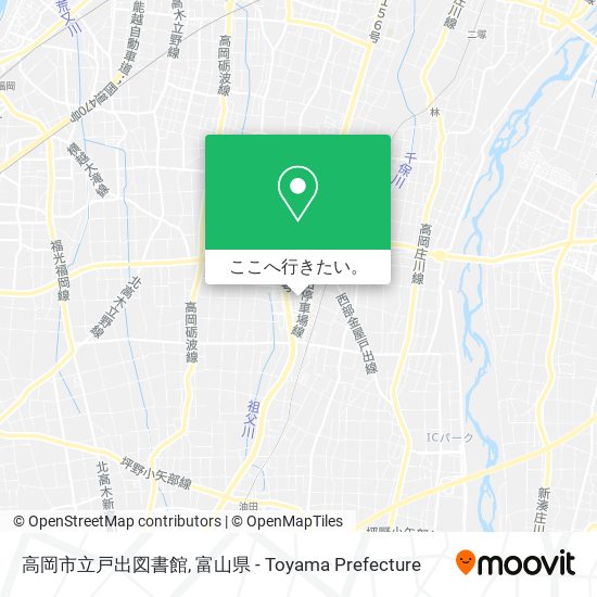 高岡市立戸出図書館地図