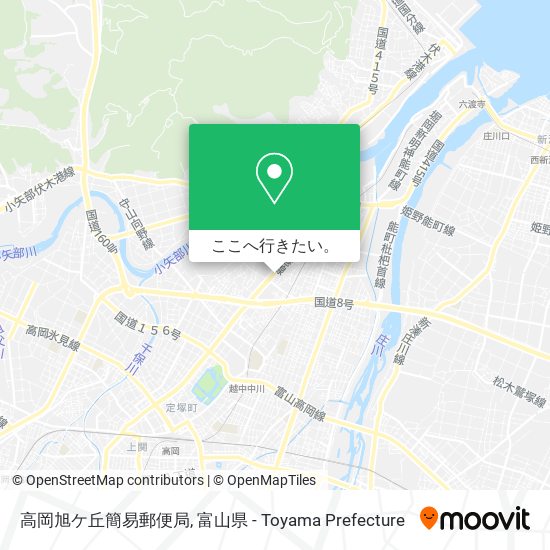 高岡旭ケ丘簡易郵便局地図