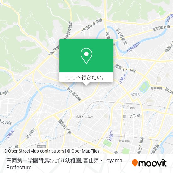 高岡第一学園附属ひばり幼稚園地図
