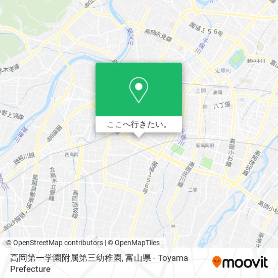 高岡第一学園附属第三幼稚園地図