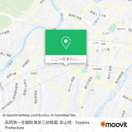 高岡第一学園附属第三幼稚園地図