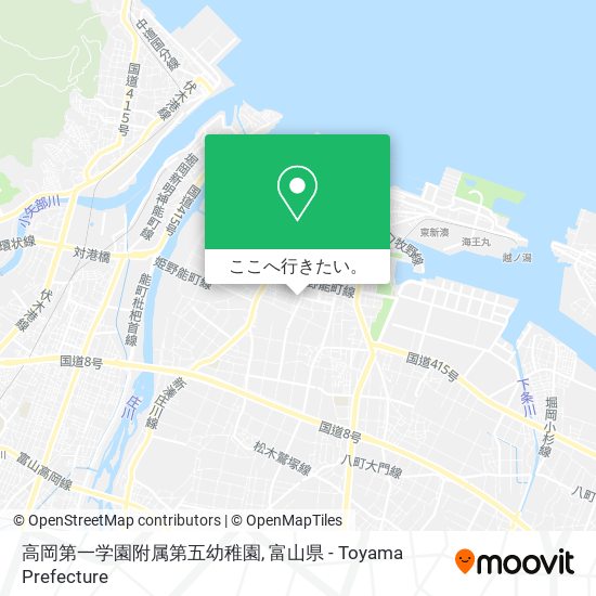 高岡第一学園附属第五幼稚園地図