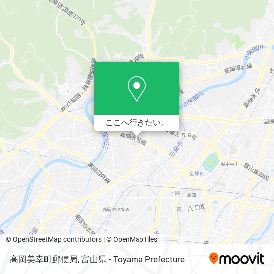 高岡美幸町郵便局地図