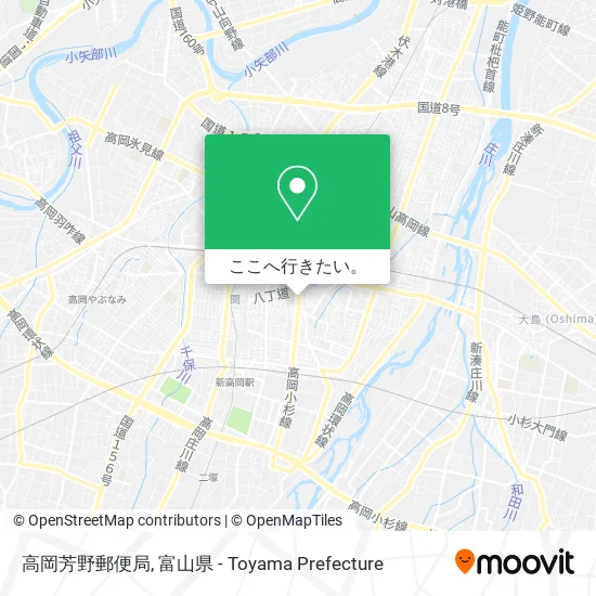 高岡芳野郵便局地図