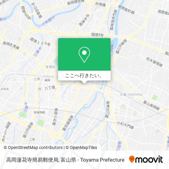 高岡蓮花寺簡易郵便局地図