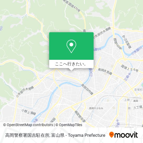 高岡警察署国吉駐在所地図