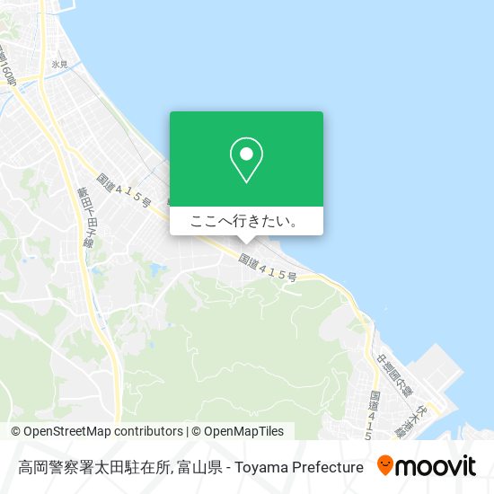 高岡警察署太田駐在所地図