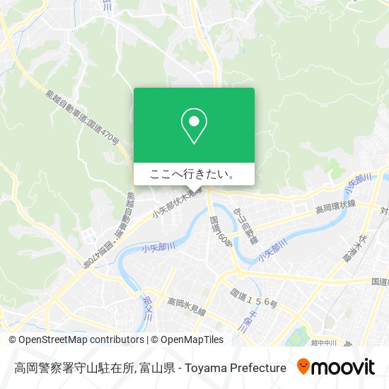高岡警察署守山駐在所地図