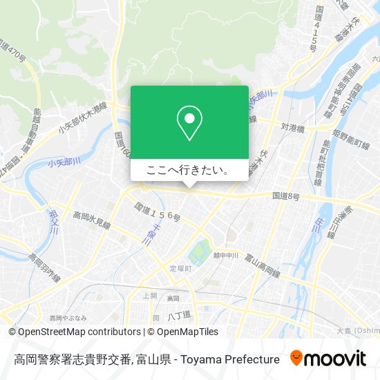 高岡警察署志貴野交番地図